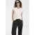 Mango top broderie beige