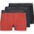 Jack & Jones Heren boxershorts trunks jacnagee rood/donkerblauw/zwart 3-pack
