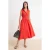 TRENDYOLMİLLA Dames Rood Effen Midi Mouwloos Casual Skater Jurken