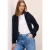 Cecil Dames Blouson in woloptiek in Blauw