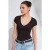 Slim Fit V-hals Gebreide Blouse