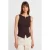Mouwloze Slim-Fit Jersey Blouse Met Rits