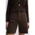 Mango denim straight leg bermuda short – bruin