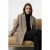 TRENDYOLMİLLA Dames Bruin Effen Lang Getailleerd Blazers