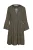 Jurk van viscose met geplooide naden