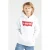 Levi’s Kids hoodie Batwing met logo wit
