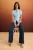 TRENDYOLMİLLA Dames Blauw Effen Lang Regular fit Overhemden