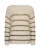 Red Button Fuzzy Sweater & Stripe Srb5118 Sweater Creme/brown