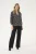 Blouse met lange mouwen Regular fit Black/Chalk Print