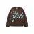 NAME IT KIDS sweater met tekst – donkerbruin