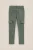 WE Fashion – Jongens slim fit cargobroek – Slim Fit – Legergroen – Katoen –