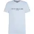 Tommy Hilfiger Dames-T-shirt met logo op de borst en ronde hals (Luchtig Blauw)
