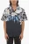 Kort mouwloos HAWAIIAN BOLTS-overhemd in blauw
