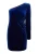 Faina Mini-jurk met één schouder Dames blauw