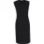 Max Mara mouwloze midi-jurk in zwart polyester