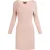 Mymo Ribgebreide jurk Dames roze