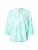 ZABAIONE Blouse ‘Sa44rela’  jade groen / wit