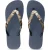 Python Taupe Flip Flop Marineblauw