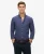 Superdry Mannen Linnen Vacation Overhemd met Borduursel Blauw