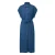 Middellange denim jurk met overhemdkraag en stoffen riem dames s.Oliver