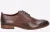 Base London Script Washed Leren Heren Bruine Oxford Schoenen