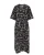 WE Fashion Jurk  zwart / wit