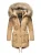 Navahoo Premium Dames Winterjas Honigfee – Warme Parka met Afneembare Kunstbontkraag