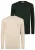 Felix Hardy Trui  beige / donkergroen