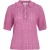 Vila Vinora polo 24 pointelle knit toprc fuchsia