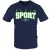 Plein Sport Vet sportlogo marineblauw T-shirt