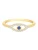 Glanzstücke München Ring  royal blue/koningsblauw / goudgeel