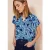 Street One Dames Blouseshirt met print in Turquoise