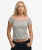 Bardot Top met Korte Mouwen Grey