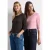 Shirts met lange mouwen en ronde hals, in een set van 2