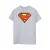 DC Comics Dames/Dames Superman Logo Boyfriend Fit Katoenen T-shirt (Sportgrijs)