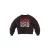 Z8 kids sweater met borduursels en print – donkerbruin