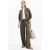comma wide leg high waist broek donkergroen