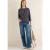 Cecil Dames Shirt met minimale print in Blauw