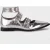 AllSaints Susan Buckle Shoe Silver