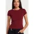 Dames Slim Fit Katoenen Crop T-Shirt