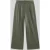 Boss Wide leg broek van kunstleer met bandplooien