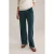 WE Fashion straight regular waist broek donkergroen