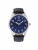 Lucardi Analoog horloge ‘Klassisch’  blauw / zwart / zilver