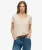 Studios Slub T-shirt met Borduursel Beige