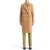 Scotch & Soda Single Breasted Herringbone Wool Blend Tailored Coat Tabacco