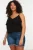 Trendyol Curve Dames Zwart Effen Mouwloos Regular fit Grote maten Blouses