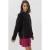 Gestructureerde Crewneck Sweatshirt met Ritssluiting Detail