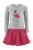 happy girls Jurk  grijs gemêleerd / rosa / rood / zwart