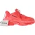 Balenciaga Triple S Doorzichtige Zool Sneakers in Rode Polyester