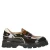 Babouche Evita-12 chunky lakleren loafers met profielzool – zwart/bruin